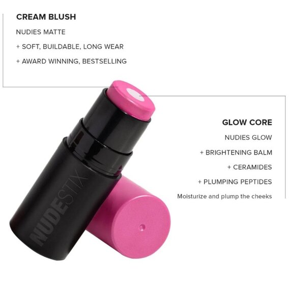 Nudestix Nudies Matte + Glow Core All Over Blush ~ MAGENTA MAGIC 6 g NIB - Picture 10 of 15